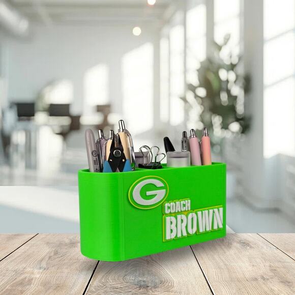 Personalized Green Bay Packers Desk Organizer, Custom Packers Gifts - Picture 8 of 10